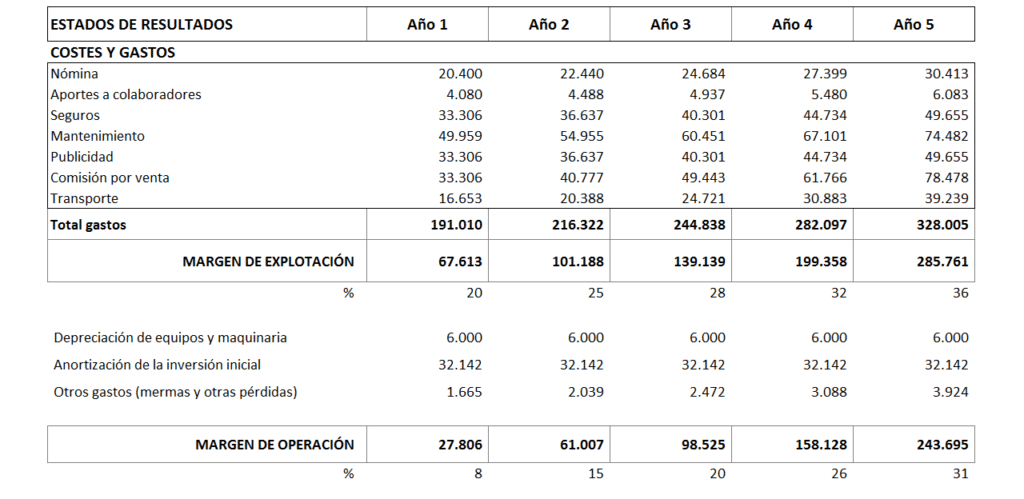 Plan de viabilidad de una empresa ejemplo