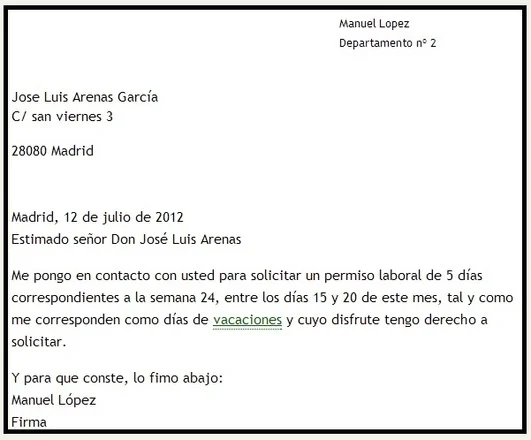 Modelos de solicitud para pedir algo